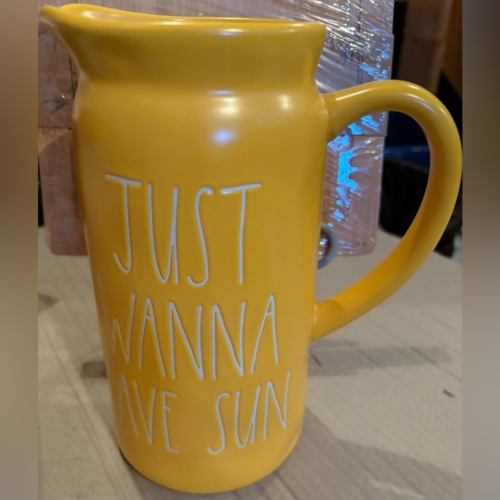 Rae Dunn Just Wanna Have Sun Pitcher
